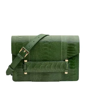 Jolie Grande Green Ostrich