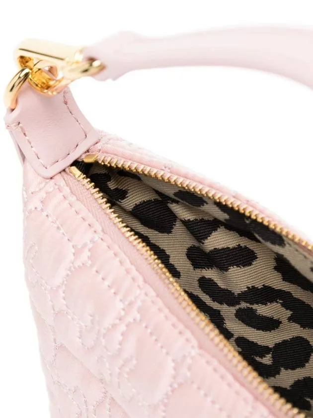 Charming Pink Satin Small Butterfly Pouch Bag