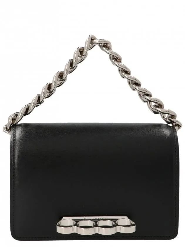 4-ring chain mini bag black