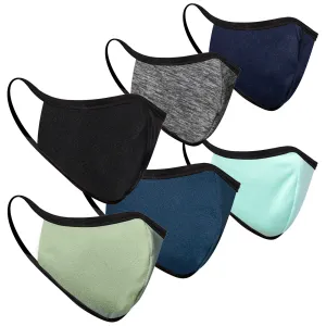 6-Pack Summer Color Pack Double Layered Adult Masks