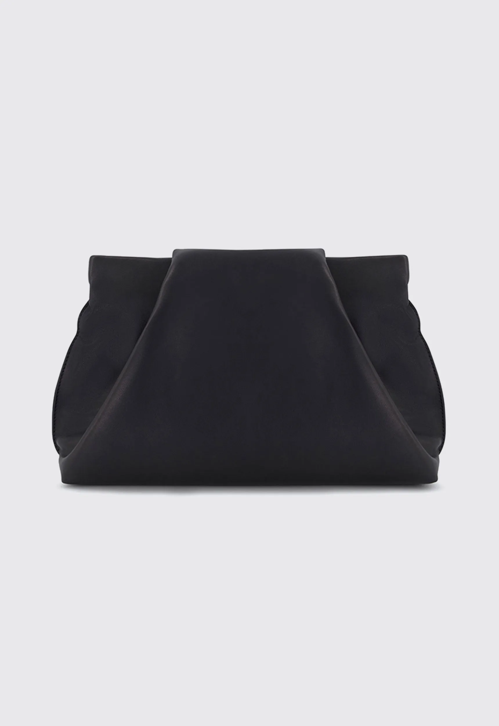 A ESQUE Fold Clutch Bag - Smooth Black