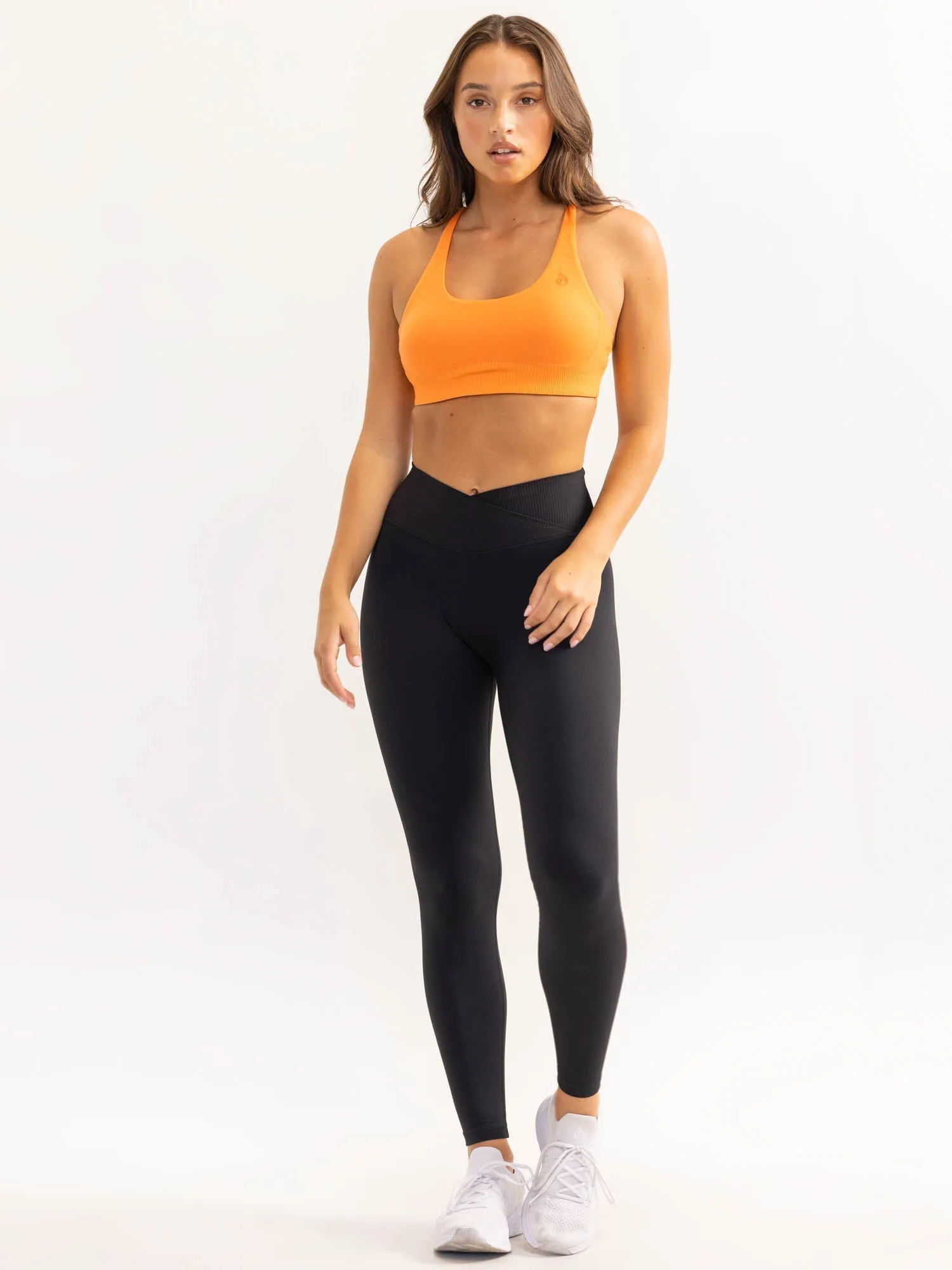 Activate Cross Over Scrunch Leggings - Black