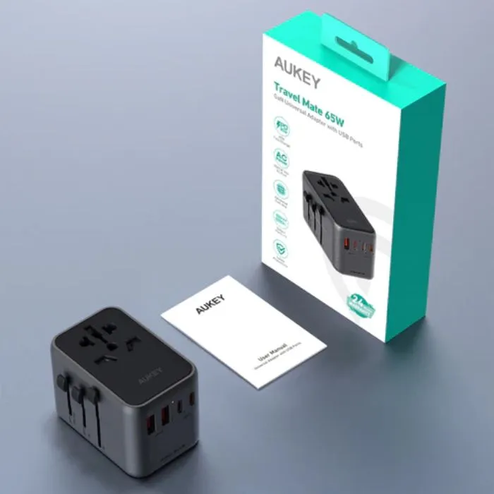 AUKEY PA-TA08A 65W Universal Travel Charger