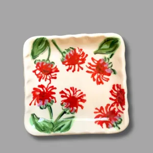 Bee Balm Square Tray