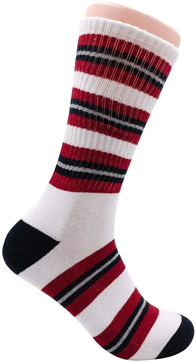 Ben Sherman Menâ€™s 3-Pack Casual Cushioned Over the Calf Ribbed Socks - Natural Cotton Blend