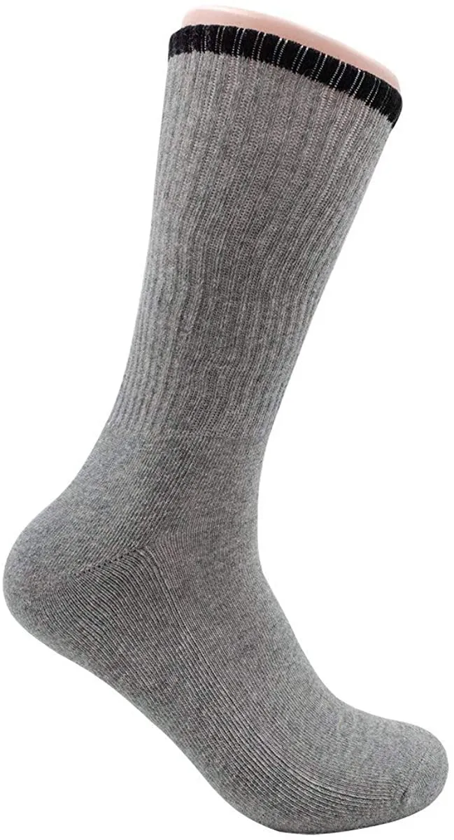 Ben Sherman Menâ€™s 3-Pack Casual Cushioned Over the Calf Ribbed Socks - Natural Cotton Blend