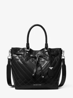 Blakely Medium Quilted Leather Bucket Bag