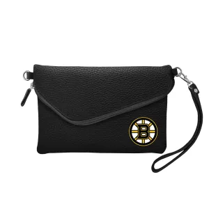 Boston Bruins Fold Over Crossbody Pebble