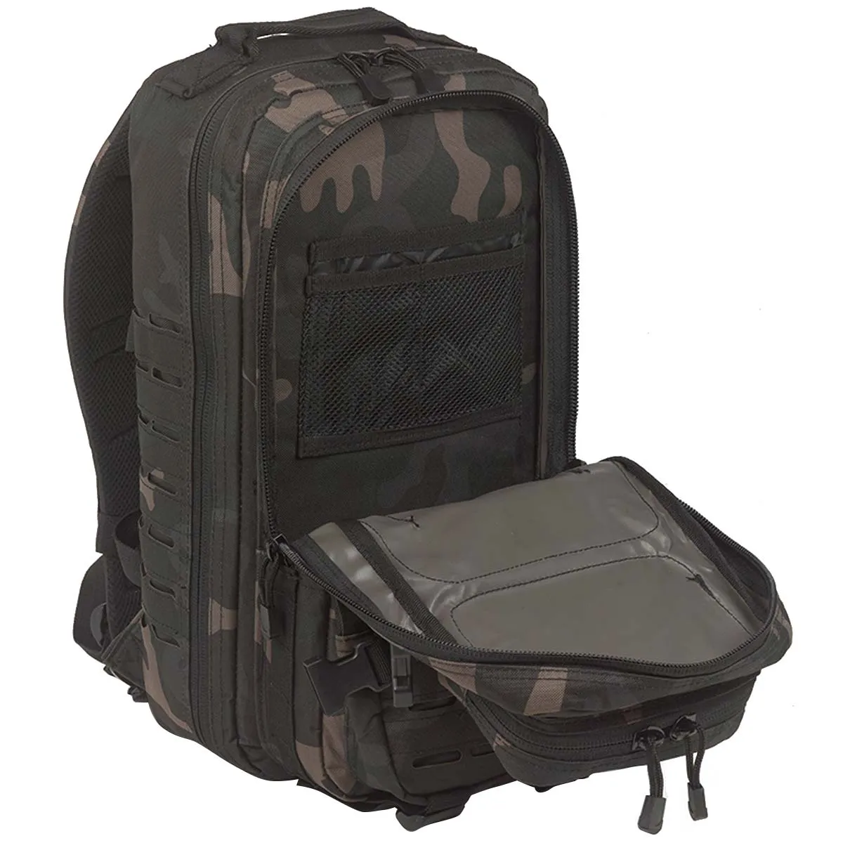 BrandIt US Cooper Lasercut Rucksack 25L Medium Dark Camo