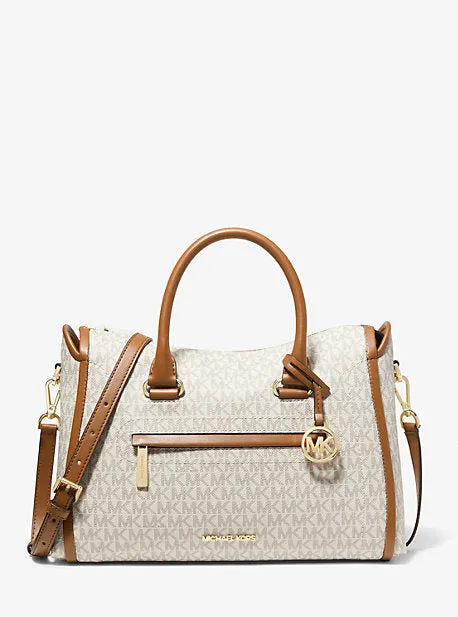 Carine Large Logo Satchel