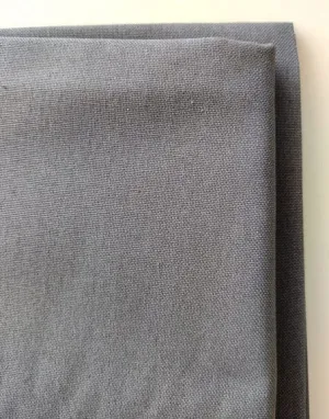 Charcoal Grey Cotton Canvas Fabric