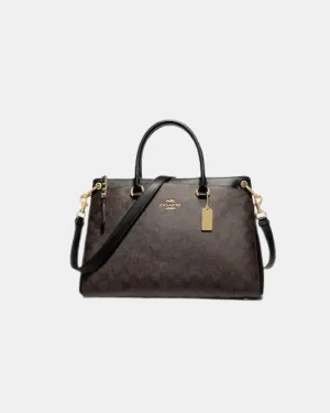 Coach Mia Satchel In Signature Canvas