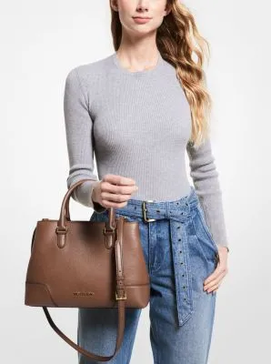 Crosby Medium Pebbled Leather Satchel