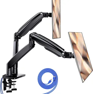 ErGear Fully Adjustable Dual Monitor Arm with USB for Screens up to 35 Inches