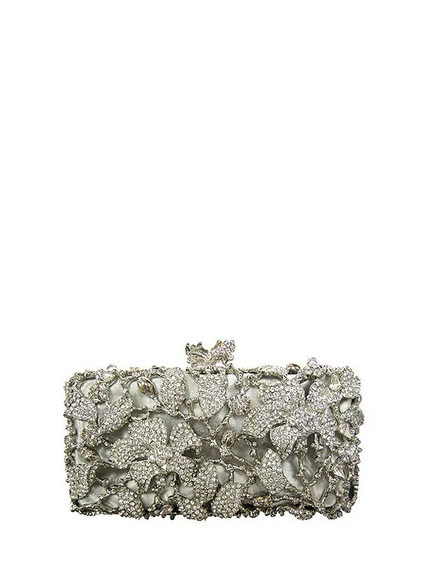 Geranium silver Clutch