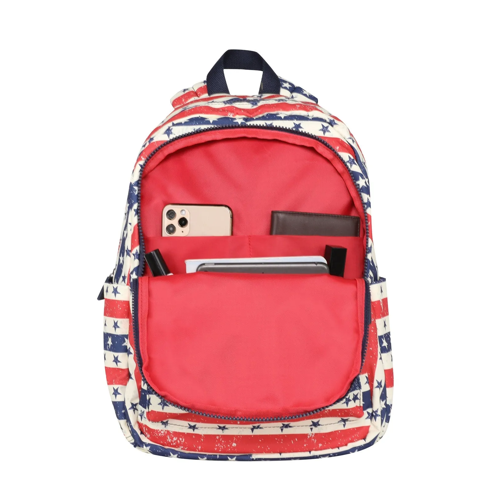 Montana West Star And Stripe Print Backpack