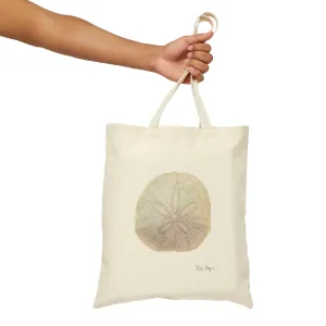 Sand Dollar Cotton Canvas Tote Bag