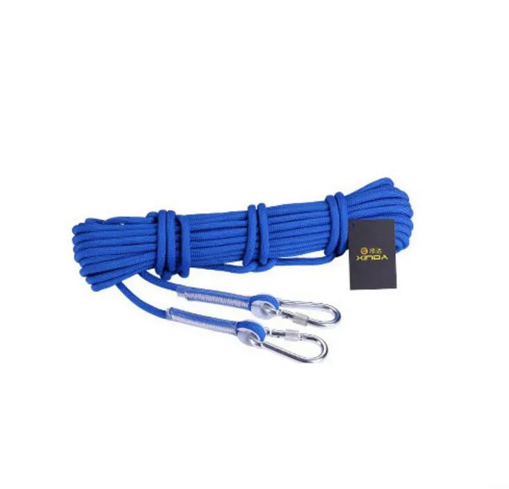 YW9G Outdoor Rock Climbing Safety Rope with 2 Hooks